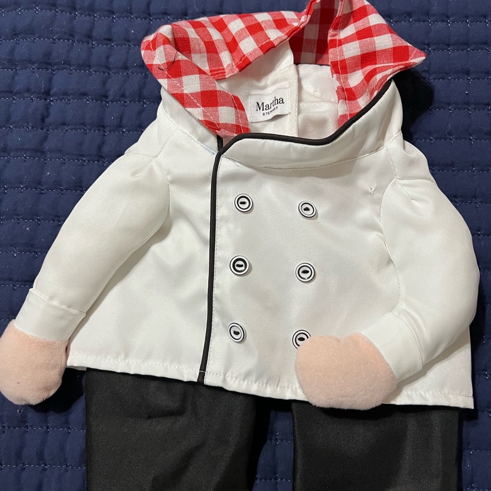 Martha White Chef Outfit with Black Pants